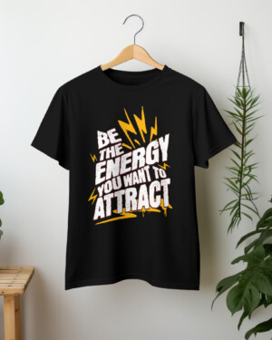 Black Front Printed Oversized