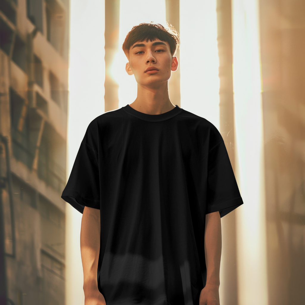 Solid Black Oversized - Image 2