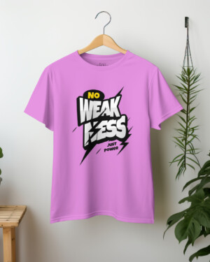 Purple Front Printed Oversized