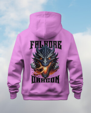 Purple Dragon Mockup printed Hooded Sweatshirt