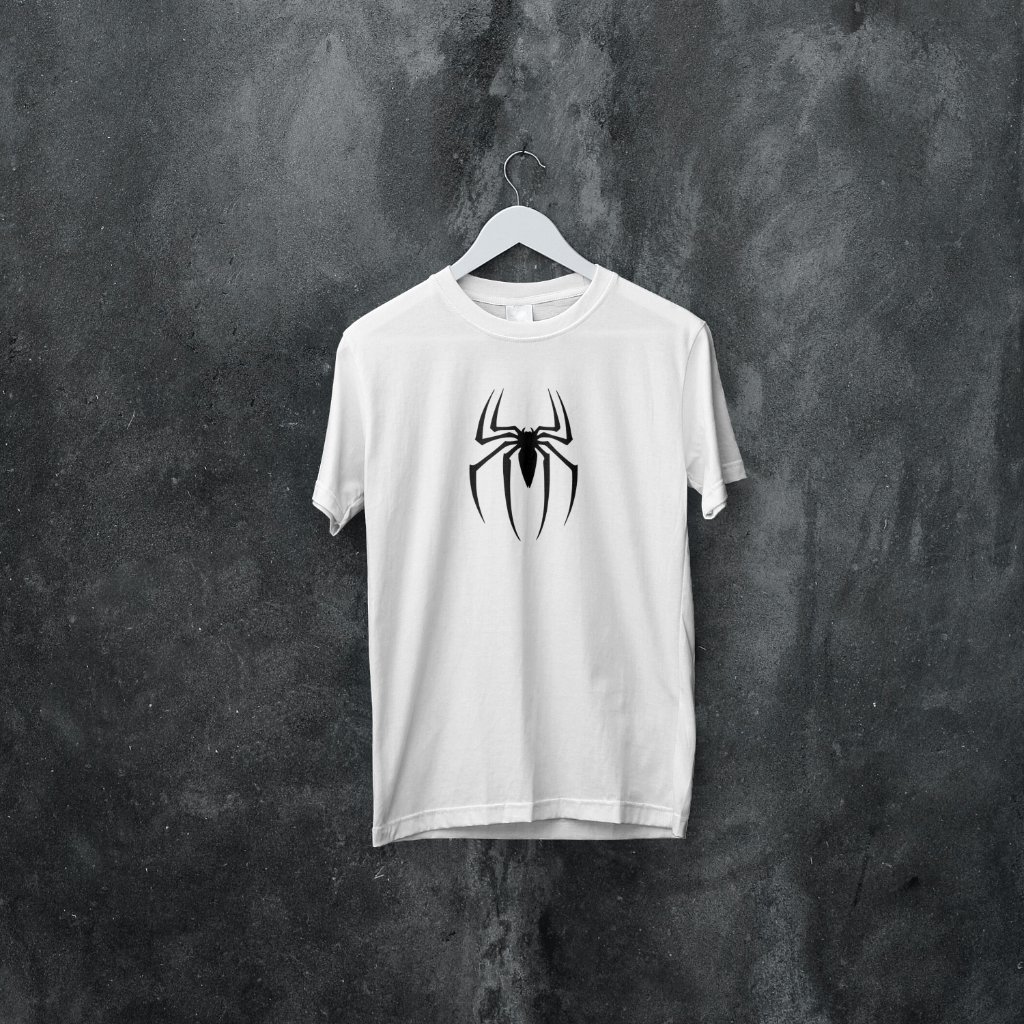 Spiderman White front and back Printed Oversized - Image 3